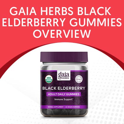 Gaia Herbs Black Elderberry Gummies