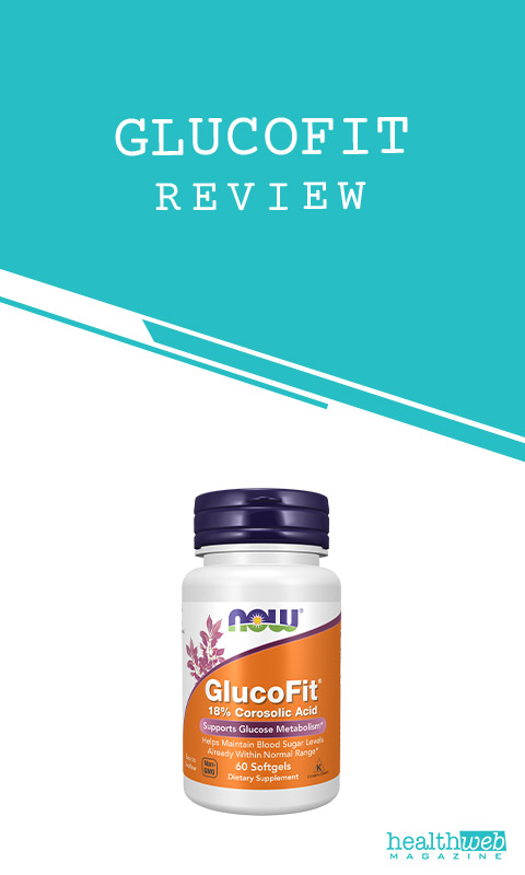 Bottle of GlucoFit, a dietary supplement designed to support healthy blood sugar levels and improve metabolic function, especially for individuals with insulin resistance or prediabetes.