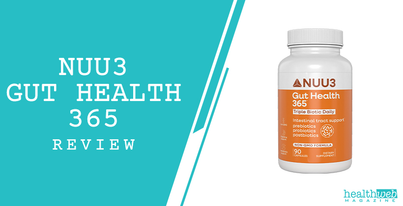 NUU3 GUT HEALTH 365 Review – Bottle Image of Digestive Health & Gut Support Supplement