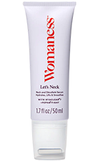 Womaness Let's Neck Review – Firming Neck & Décolleté Serum Bottle