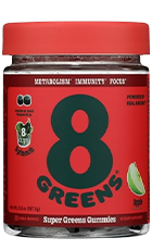 8Greens Daily Greens Apple Gummies Review – Bottle of Daily Green Supplement