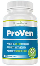 NutraVesta ProVen Review Bottle – Natural Weight Loss Detox