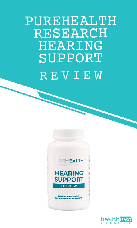 PureHealth Research Hearing Support Review – Natural Ear Health Supplement Bottle