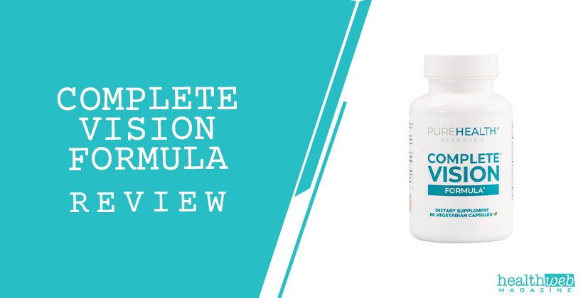 PureHealth Research Complete Vision Formula Bottle – Eye Health Supplement