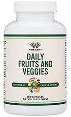 Double Wood Daily Fruits and Veggies Review – Supplement Bottle