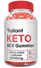 Valiant Keto ACV Gummies Bottle – Apple Cider Vinegar & Keto Support Supplement