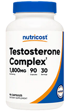 Nutricost Testosterone Complex Review – Testosterone Support Supplement Bottle