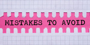 Mistakes Avoid Message Written On Ripped