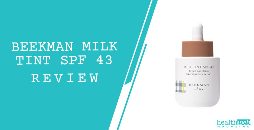 Beekman Milk Tint SPF 43 Review – Tinted Sunscreen Primer Bottle