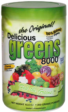 Delicious Greens 8000 Review – Superfood Powder Bottle Image