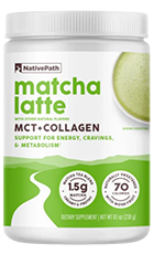 NativePath Matcha Collagen Latte Review – Product Bottle Image