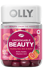 Olly Undeniable Beauty Gummies Review – Bottle Image