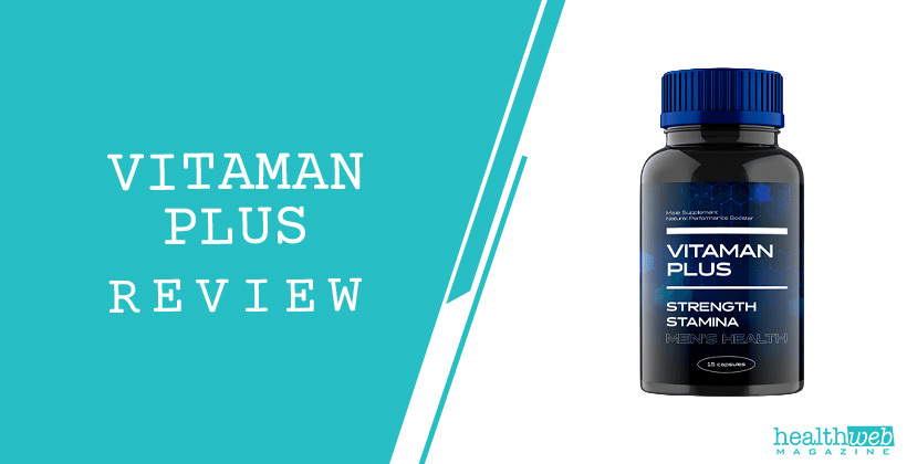 Vitaman Plus bottle: All-natural prostate health supplement