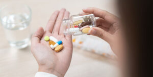 Healthcare Harmony Close Hands Holding Medication