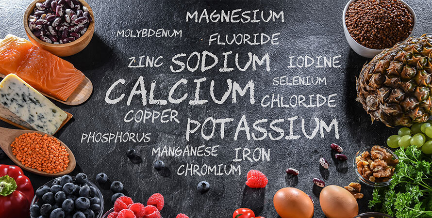 Composition Food Products Main Minerals Essencial