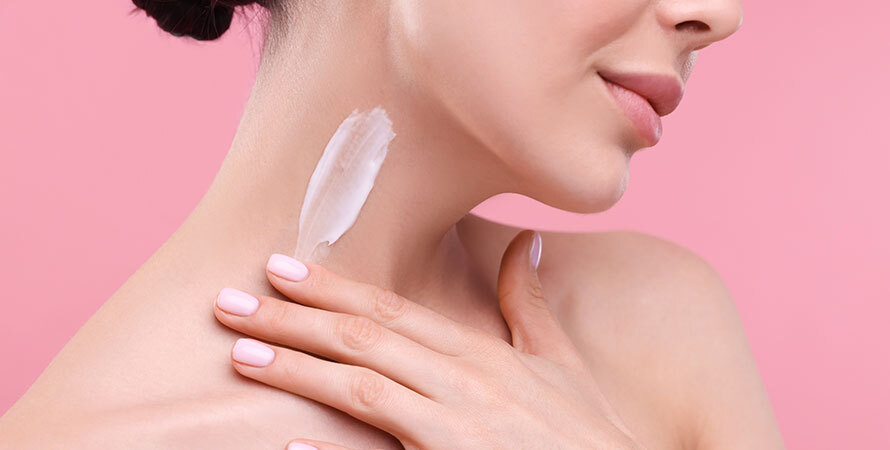 how to apply neck cream