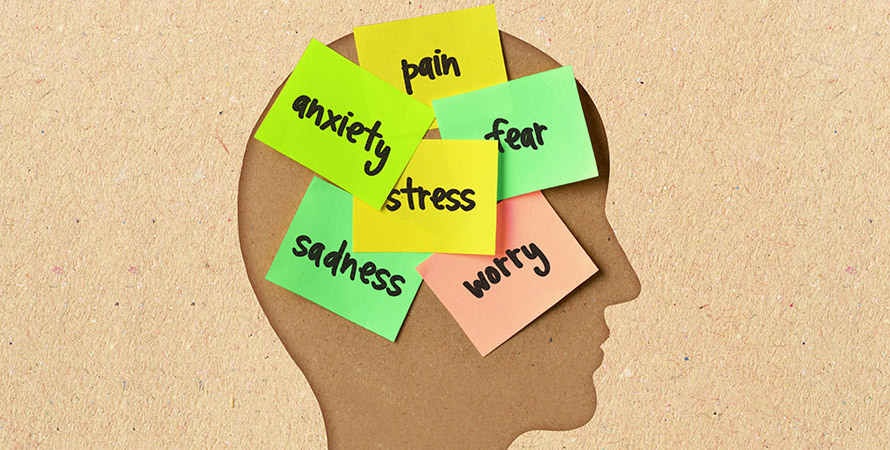 Thought Patterns and Anxiety – Cognitive Loops Illustration