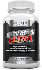 Iron Man Ultra Male Enhancement Review – Performance Support Supplement Bottle