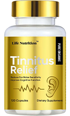 Life Nutrition Tinnitus Relief Review – Product Bottle for Tinnitus Support