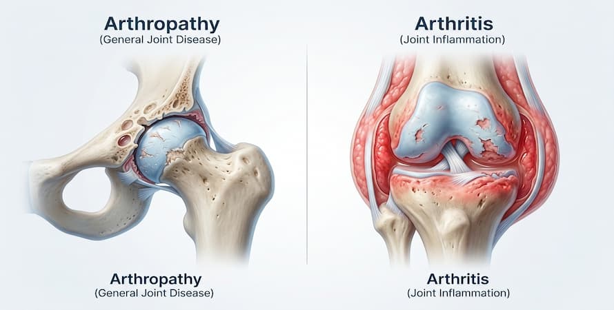 Arthropathy vs Arthritis: Key Differences Between Joint Conditions