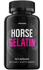 Horse Gelatin Review – Horse Gelatin Male Vitality Supplement Bottle for Energy & Stamina Support