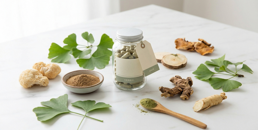 Herbal Brain Health Supplements – Key Ingredients & Research