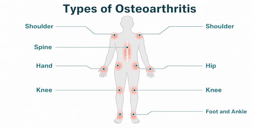 types of osteoarthritis