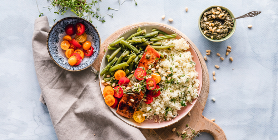 Fresh vegeterian meal