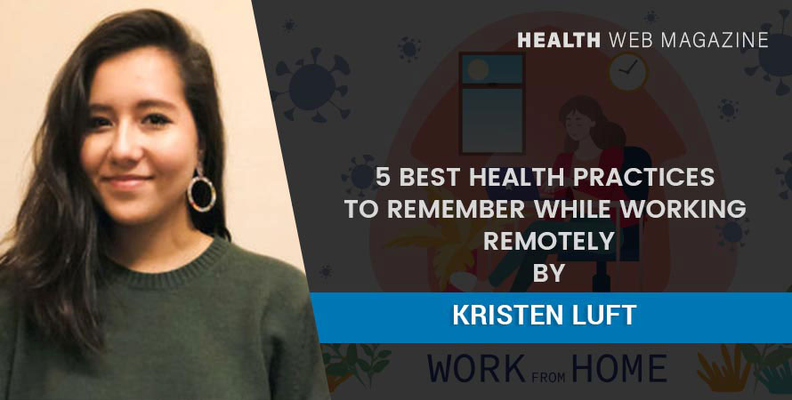 Working remotely healthy tips